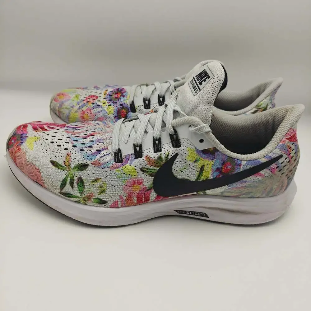 Nike Air Zoom Pegasus 35 Floral Women's Running Shoes Size 9 Multi Color